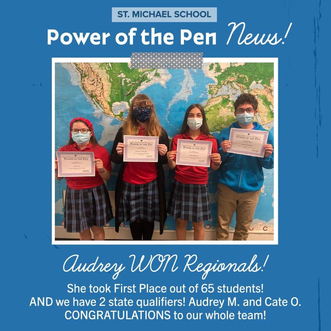 WAY TO GO Blue Angels! We are SO proud of you and cannot wait to cheer you on for States! #smspride #blueangels #powerofthepen #writingalltheway #creativewriting