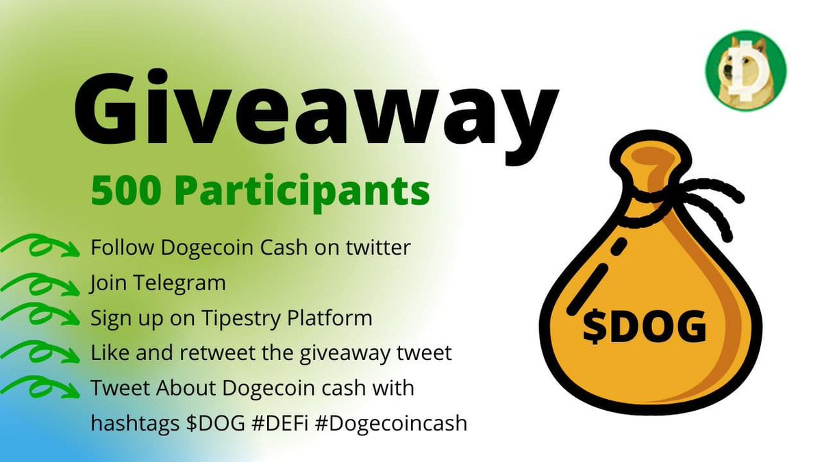 tipestry's tweet photo. The wait is over! Join $DOG #giveaway 

Steps 
🔶️Follow @DogecoincashDOG
🔶️Join https://t.co/lykH3BD4k2 
🔶️Join https://t.co/Zvcpq2a2ox
🔶️Like &amp; RT this tweet 
🔶️Tweet about Dogecoin Cash, tag friends &amp; mention $DOG #DeFi #Dogecoincash

Submit: https://t.co/U6RBwdD7Ri https://t.co/6OjR2bRwxm