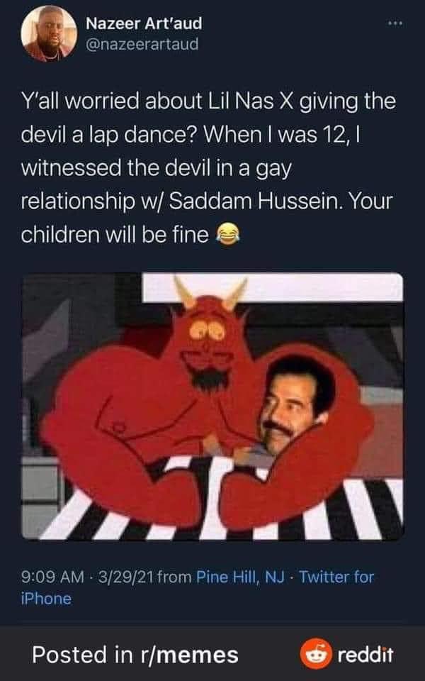 Danny_Anzueto's tweet photo. Please keep telling me how @LilNasX is “destroying the children” when this is literally what I (&amp; he) grew up on. So go sat down or maybe do something helpful like work to stop police brutality, feed people, build affordable housing...you know, helpful shit. https://t.co/C0JChzXfNl