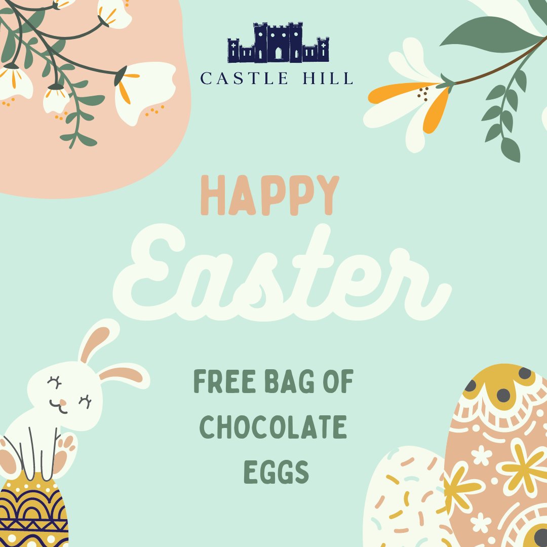 Castlehilldevon's tweet image. Happy Easter 🐰🐣⁠
⁠
We welcome you to Castle Hill Gardens this Easter Sunday. As an Easter treat we are offering free entry for RHS members and each family will receive a bag of chocolate eggs.⁠
⁠

The garden and tea room will be open on Sunday 11am to 4pm,