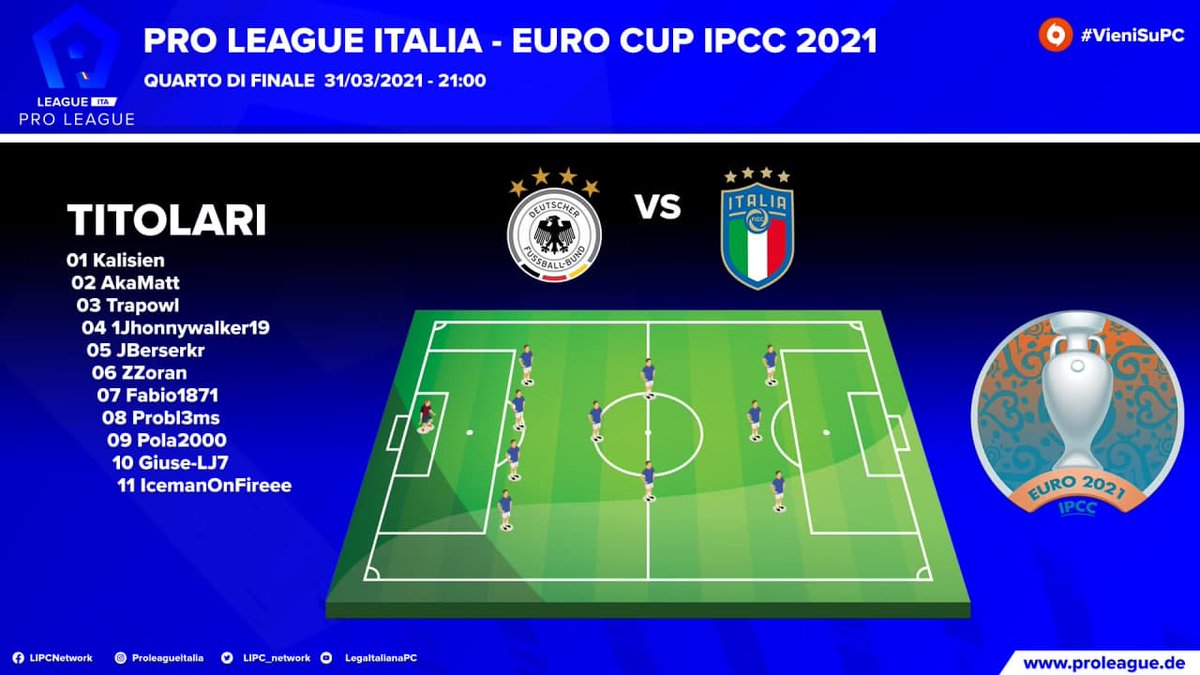 proleagueit's tweet photo. 🏆🇪🇺IPCC Euro Cup [PC]🇪🇺🏆

📰Quarti di Finale! @CallMeCep 
 🇮🇹🆚🇩🇪
📆Tonight!
⌚️20.45

📺🎙️https://t.co/vsjDMnotHf

🖥️#ComeToPC #OneEurope

@proleaguede @ILOVEPROCLUB1 @RTAllProClub @RTduCP @NewsProclub @S6_trialhouse https://t.co/CfNfWhS9j5