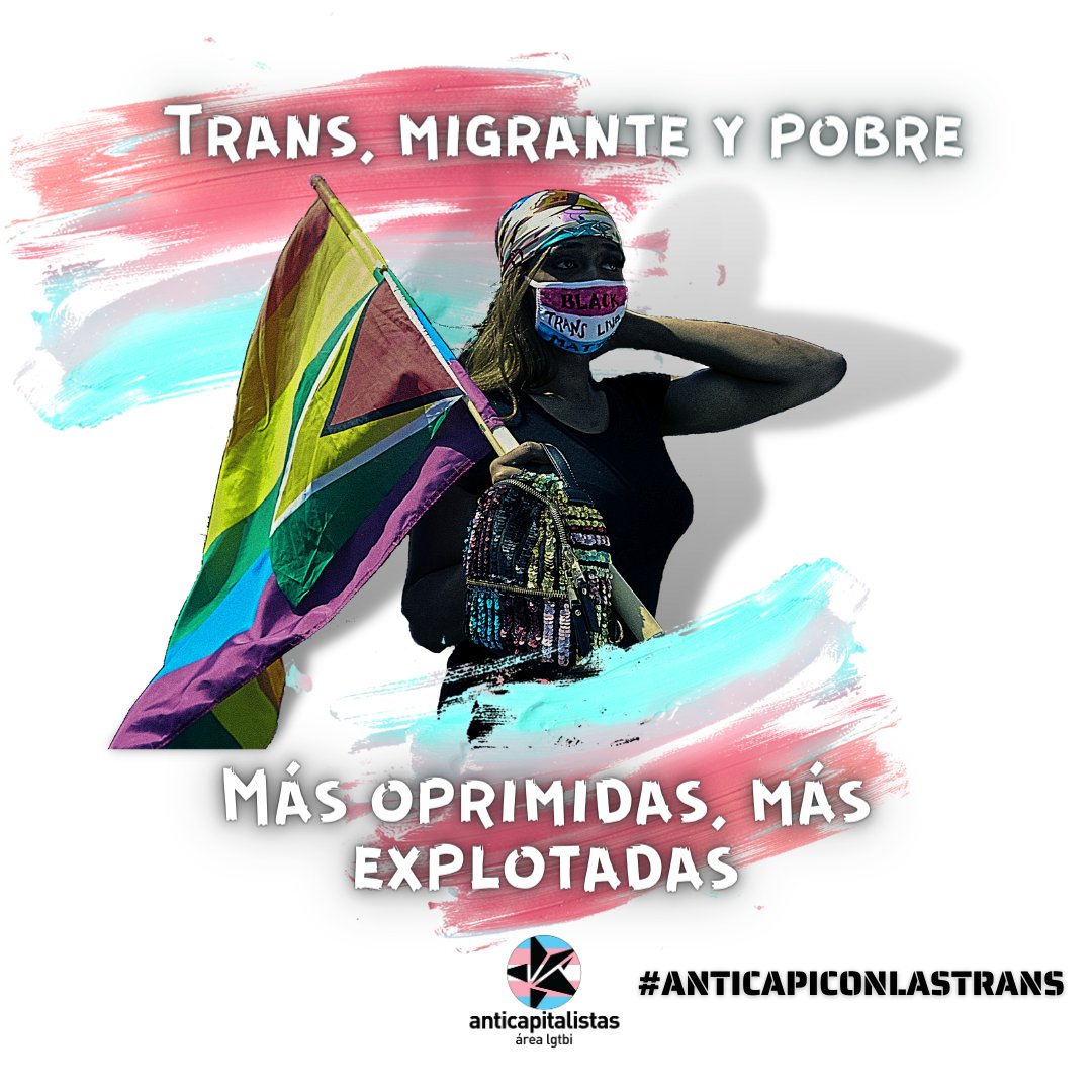AnticapiMurcia's tweet photo. 😤 El 80% de las trans son excluidas del mercado laboral. Su única opción es la de sobrevivir. Exigimos derechos reales y efectivos para luchar contra su discriminación en centros de trabajo.

✊ Por un mundo donde ser cis no sea un privilegio #AnticapiConLasTrans https://t.co/UuL3YGe5At