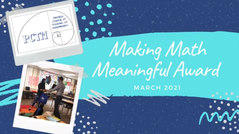 Congratulations Mr. Evans! Thank you for all you do to bring your love of math to Azalea Elementary and <a href="/my_pcs/">Pinellas County Schools</a>!

youtu.be/7ph5jyfNe9o