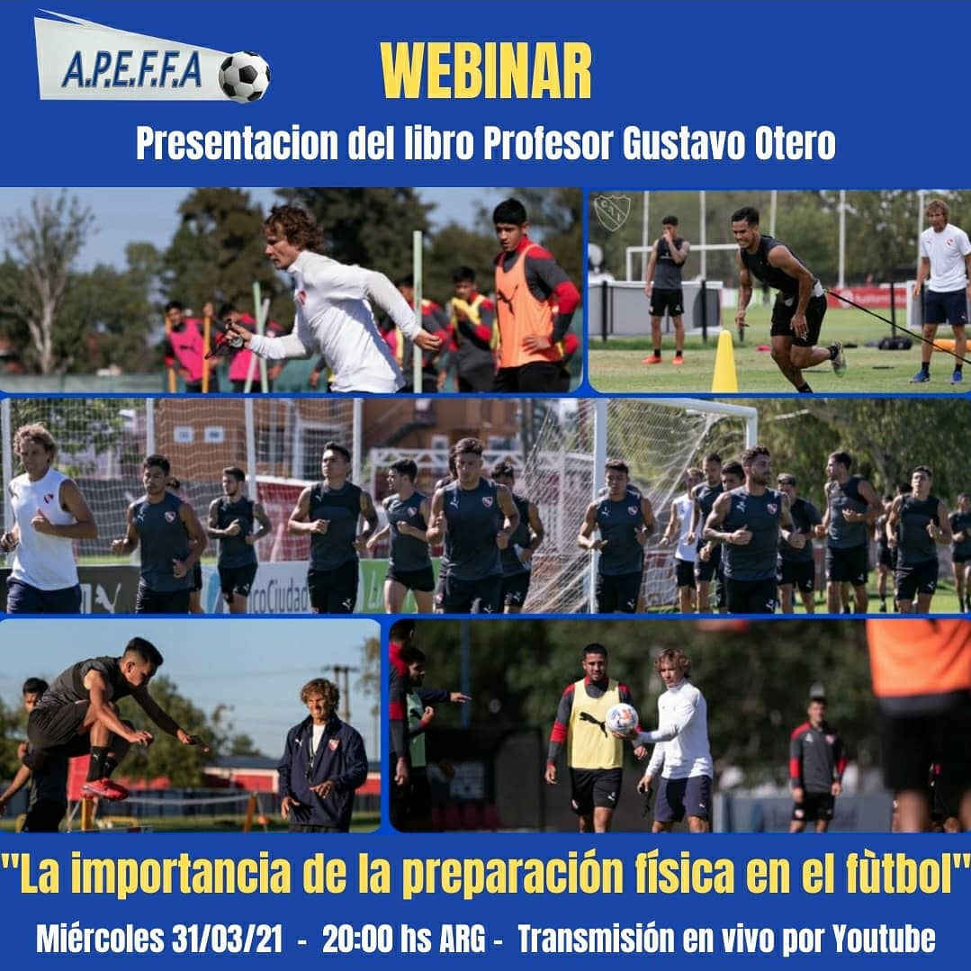 APEFFA's tweet photo. Esta noche a las 20 hs la presentación del libro de uno de nuestros docentes,        Prof. Gustavo Otero 
" La importancia de la preparación física en fútbol "
Los esperamos.   
https://t.co/Lq4IQXWpzj https://t.co/dV8MsXNP1X