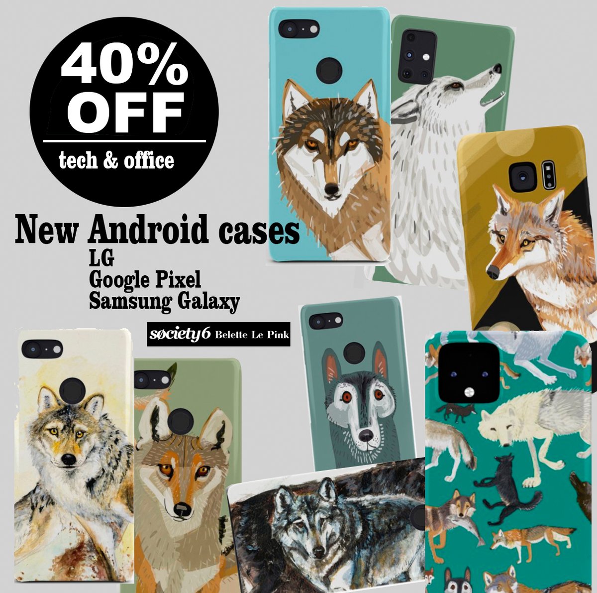 BeletteLePink's tweet photo. 40% OFF #tech and #phonecases on @society6
#wolves by @BeletteLePink
#belettelepink #iphone #samsungcase #android #society6 #cases #printedcase #wolflovers #animals #buynow #sales #art #iphonecase #accesories #wolfart #ipad
https://t.co/u8BPNPpHy0 https://t.co/VE55nLteOW
