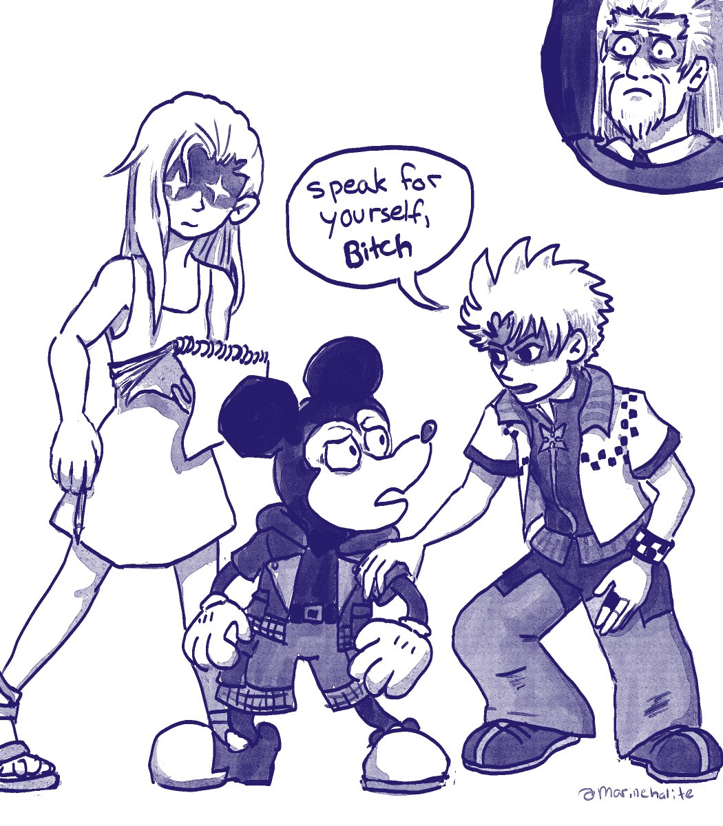 i was originally going to have him call mickey a bitch but that felt a little too aggressive so heres the secret alternate ending 