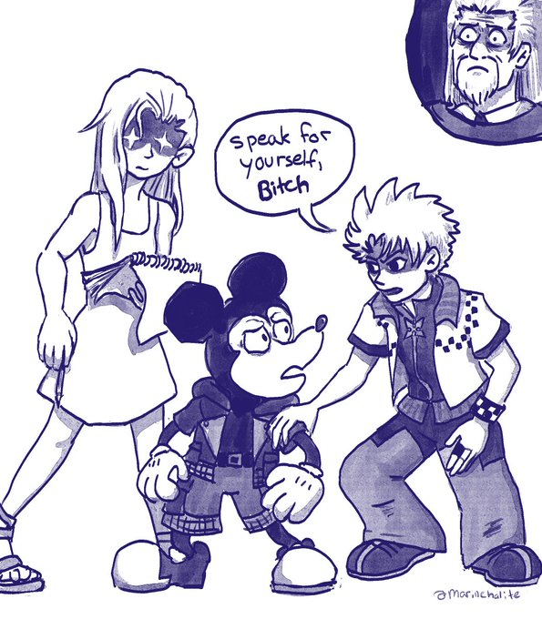 i was originally going to have him call mickey a bitch but that felt a little too aggressive so heres the secret alternate ending 