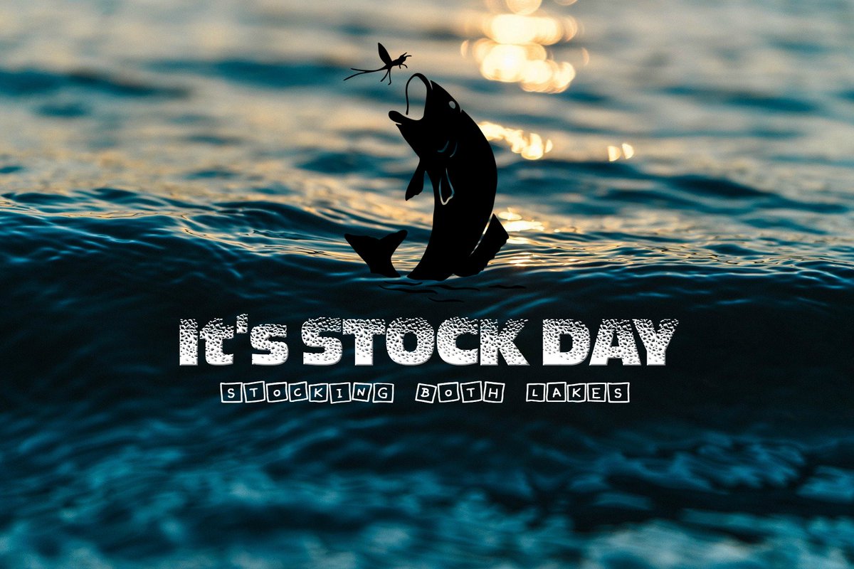 MtLakes's tweet photo. It's STOCK day tomorrow! As a friendly remind, both lakes will be closed for stocking on Thursday. Fishing will resume Friday morning so get your rods ready! 🎣 https://t.co/RO1X0Ilr8A