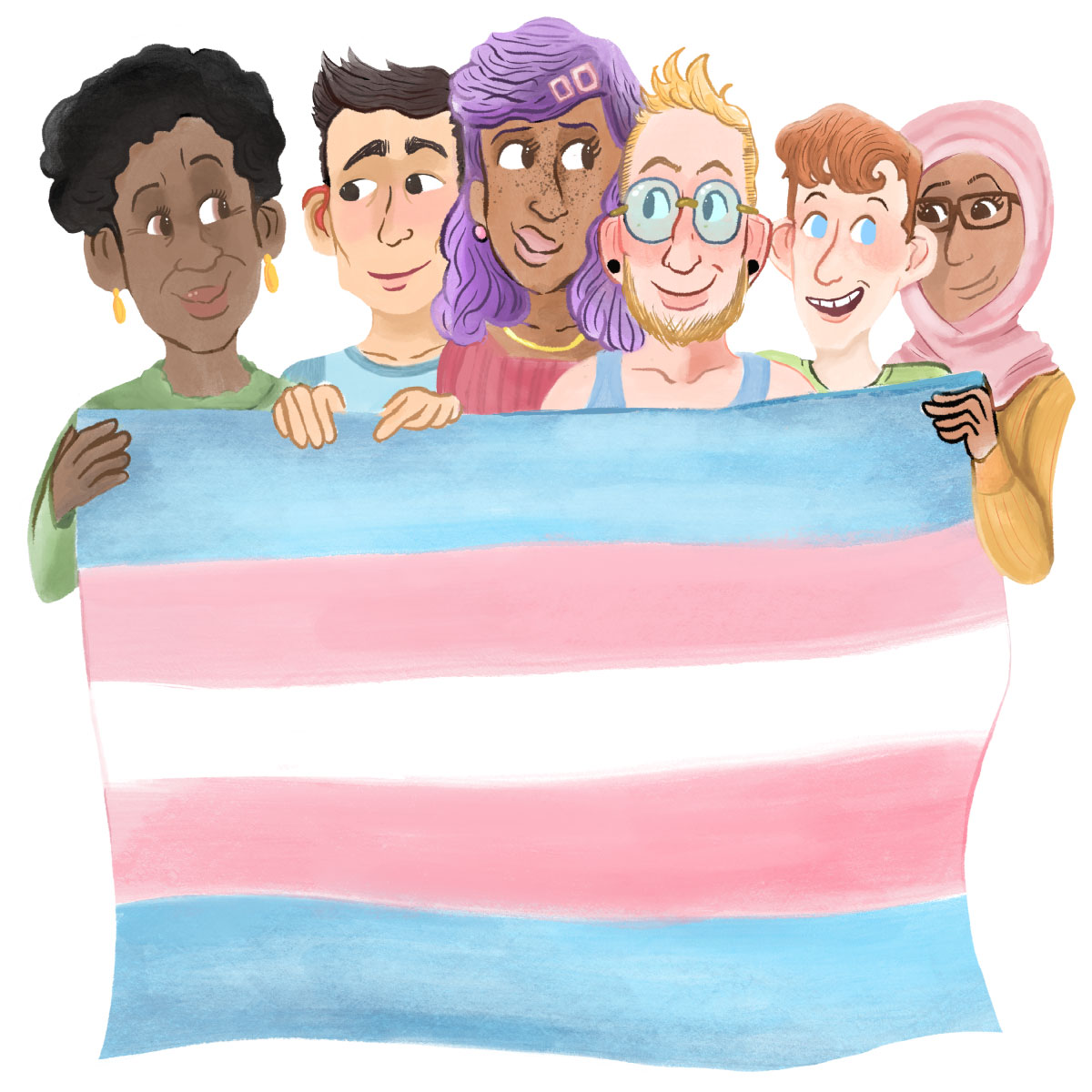 TrevorProject's tweet image. Happy #TransDayOfVisibility! #TDOV is an important time to learn how to support the trans and nonbinary people in your life 💙💗💙

Our guide, illustrated by @DamiAnimated, is a resource you can share with your community. Download it here: trvr.org/TDOV 📲