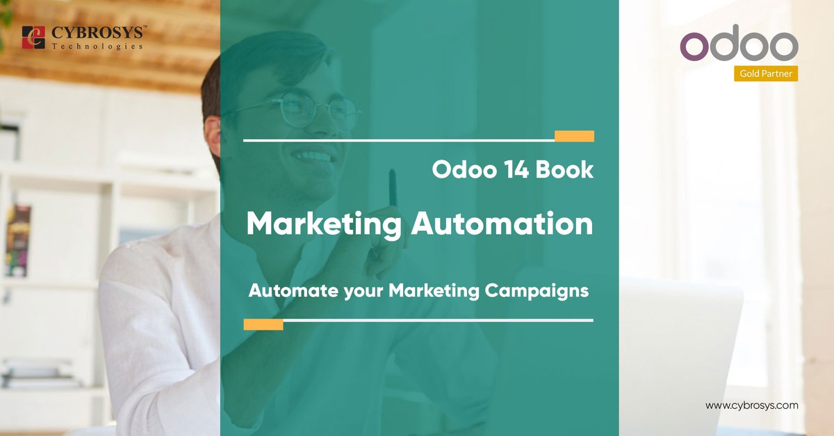 Cybrosys's tweet photo. Marketing Automation - Odoo Book v 14
Read more: https://t.co/yQVXnbQOZY
Marketing automation in Odoo 14 helps in automating the flow of work. It will also help to scale up the business.
#odoo #odooerp #odoobook #odoo14 https://t.co/9y9wQGZN2I