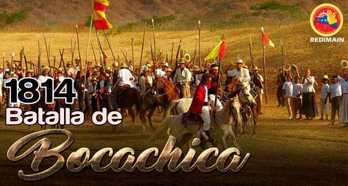 #31Mar⏩Enaltecemos los 207 años de la Batalla de Bocachica, donde los soldados Patriotas, bajo el mando de Santiago Mariño, lograron una gran victoria al derrotar a las huestes españolas, en la lucha por consolidar nuestra libertad e independencia. 🇻🇪

#TodosContraElVirus 😷