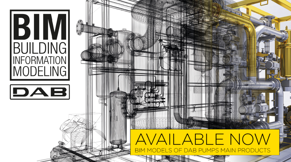 DABPumpsUK's tweet image. DAB Pumps has developed BIM (Building Information Modeling) models of its main products for designers, architects and integrators that make it easier to design and implement complex works.

Click here for more info - dabpumps.com/en/bim
#waterpumps