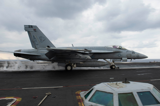 TheCVN69's tweet photo. We are ready & capable of providing direct, long-range combat operational air support from the Eastern Med Sea. #IKECSG presence in #C6F shows the flexibility of our naval forces to conduct operations whenever and wherever necessary."
- RDML Robertson, CCSG2 https://t.co/gR2LyifNla