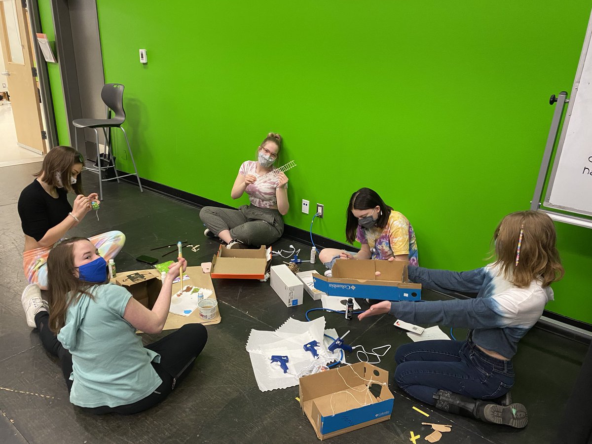 MRog365's tweet photo. From music videos, to tech theatre Maquettes! The @WHCroxford CAPA team is immersed in creation this week! https://t.co/G6G9j7b0X6