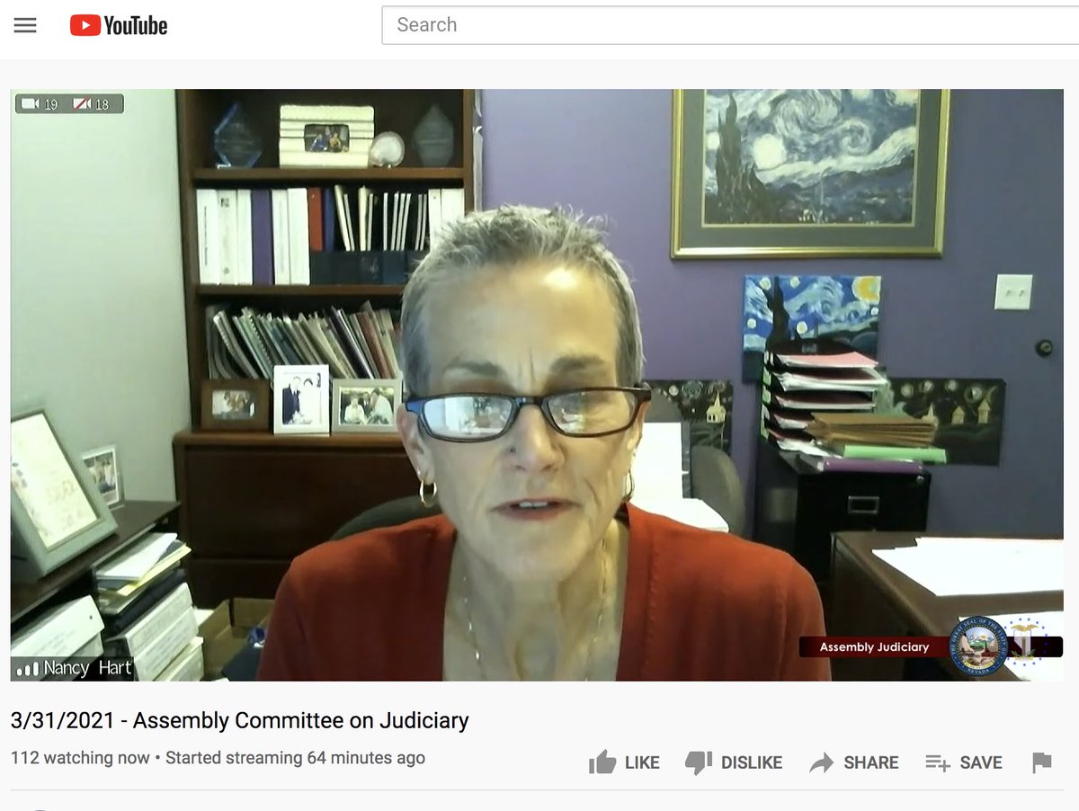 RDunhamDP's tweet photo. #NancyHart of @nvcadp testifies about the economic waste, high reversal rates, racism, revictimization of family members, and shifting public views on capital punishment. "This is the right time to end #Nevada's costly, ineffective, unfair, and inhumane #deathpenalty." @DPInfoCtr https://t.co/d10CIODMMP