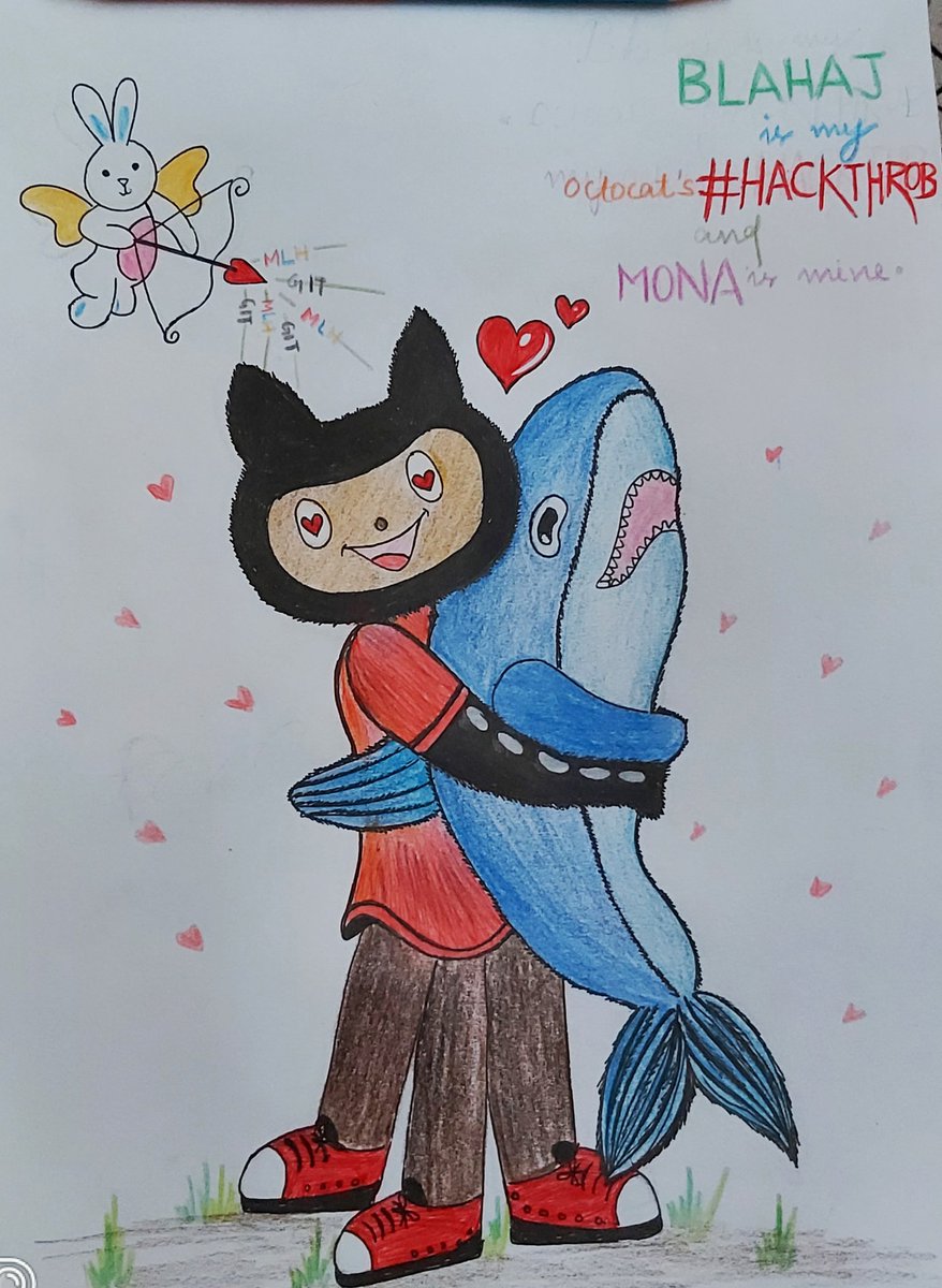 GitHubEducation's tweet photo. What a love story. π Congrats to @ArpitaM88564555 for winning the #Hackthrob #MyOctocat contest! https://t.co/PlTZ8A8FEJ