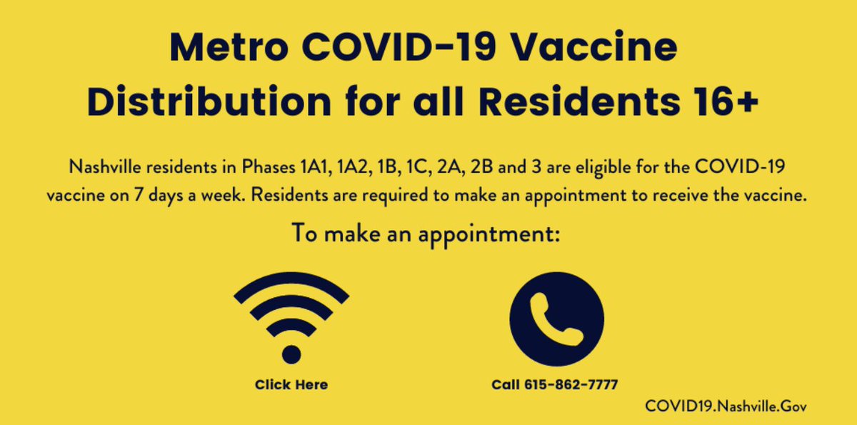 GentryClerk's tweet photo. Metro Public Health Department officials are now scheduling appointments for anyone 16 years old and older.  Anyone under age 18 will be required to have signed approval from their parent or guardian. 
https://t.co/sLwdsDX10J https://t.co/dTkqYZBOSr
