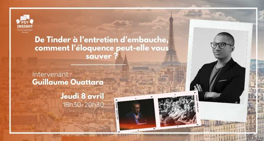 -🗣 Conférence : De Tinder à l’entretien d’embauche, comment l’éloquence peut-elle vous sauver ? -

Guillaume Ouattara, la <a href="/cnje/">Junior-Entreprises</a> et <a href="/PsyInsight/">PSYInsight</a> vous donne rendez-vous le jeudi 8 avril, à 18h30 ! Inscriptions au lien suivant : app.livestorm.co/cnje/de-tinder… 🙌