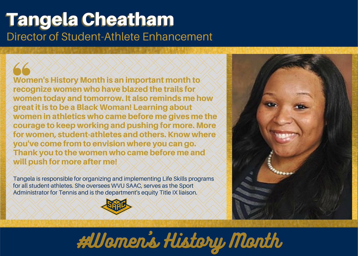 WVUSAAC's tweet photo. Let’s all continue to support and celebrate women every day! https://t.co/dnRWqWJgf8