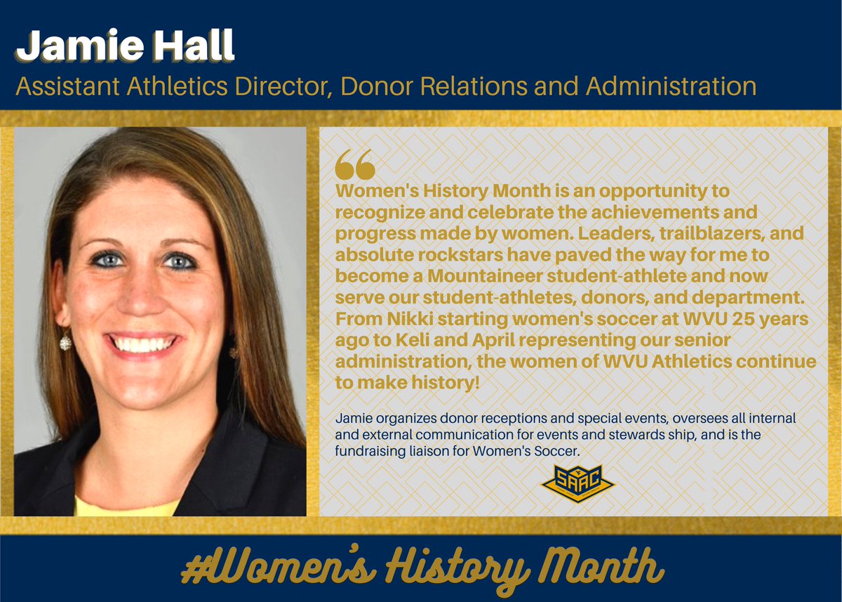 WVUSAAC's tweet photo. Let’s all continue to support and celebrate women every day! https://t.co/dnRWqWJgf8