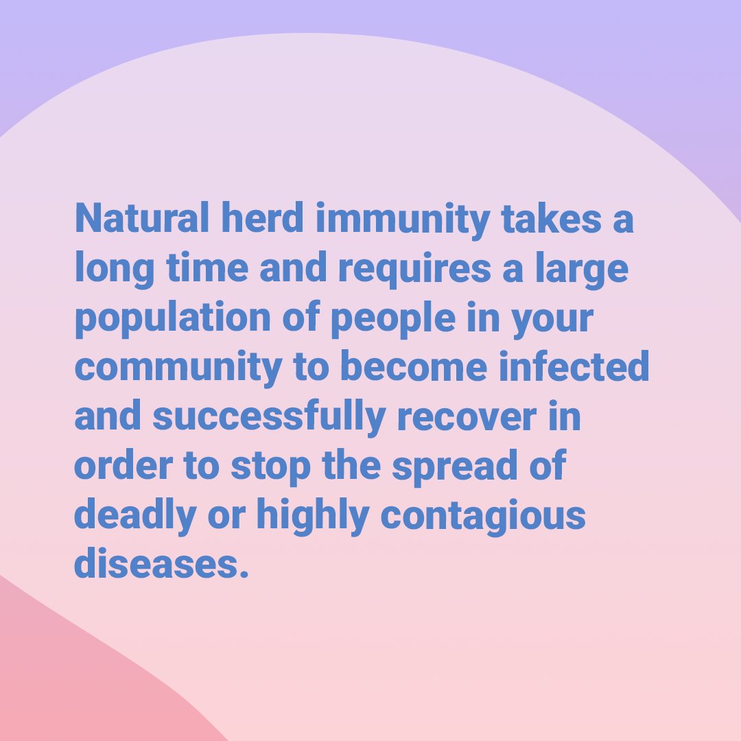 TiaHealth's tweet photo. You may have heard of herd immunity. It happens through natural infection, or a vaccine. Natural infection means to 'wait it out' but vaccines allow us to quickly halt and control the spread of deadly diseases without subjecting our loved ones and communities to illness. https://t.co/m2jkmPd49D