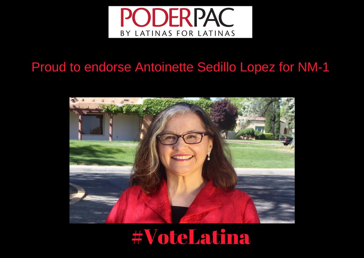 PODERPAC's tweet photo. PODER PAC is proud to once again endorse @ASL4Justice4all for NM-1 the best candidate for the job! #VoteLatina #LatinaPower #NMStrong #ProudBurquena @BOLDDems @dccc @emilyslist @latinovictoryus @NuestroPAC https://t.co/xgSgmy6BE1