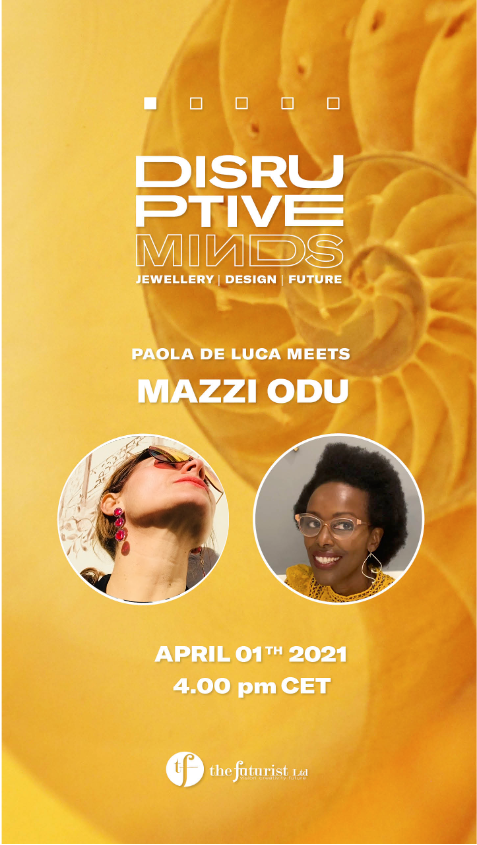 Mazzi_B's tweet photo. Less than 24 hours before I'm in conversation with @DeFuturist as we go on an aesthetic journey to Africa, the lens will be jewellery in the main but as it is part of the #disruptiveminds series expect to be intrigued and challenged by our discussion! Join us on IGTV 16.00 CET https://t.co/YCBJBVsXPy