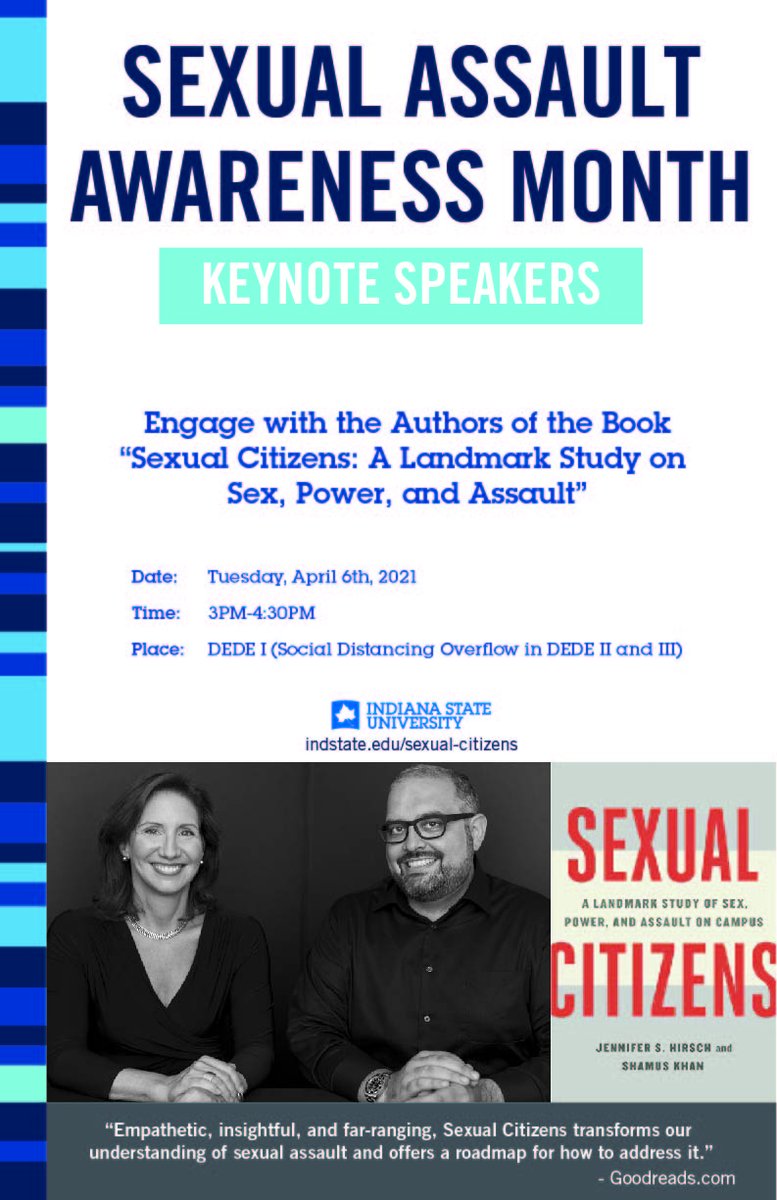 This afternoon is the Sexual Assault Awareness Month keynote speaker!