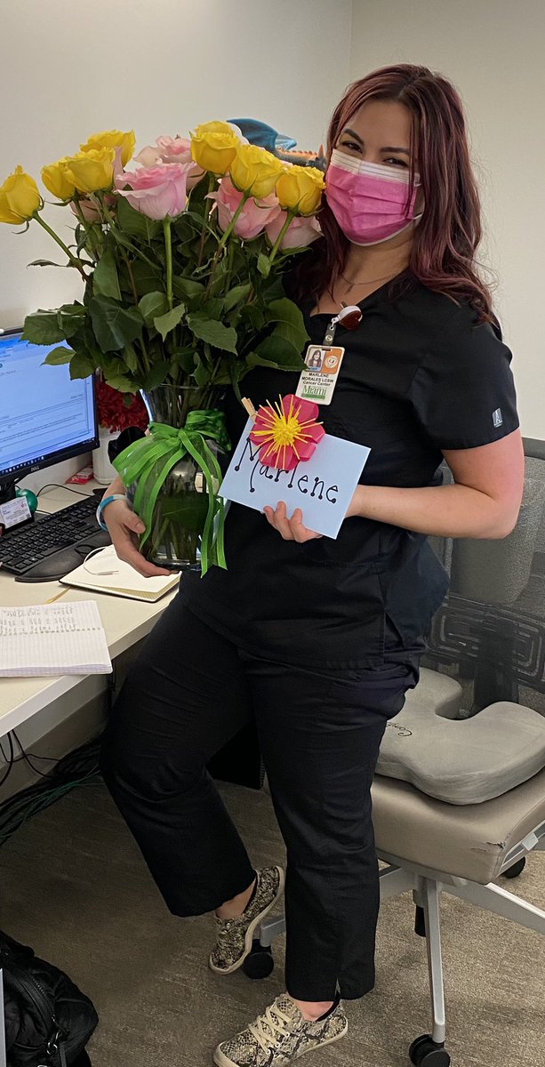 MatthewSchlumb1's tweet photo. March is #SocialWorkMonth. Today we recognized our amazing social worker, Marlene, for her tireless efforts to help our patients. Thanks for all you do! @SylvesterCancer @DrMarilynHuang @gyodidyouknow https://t.co/CWv1D5FFC9
