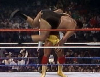HardingATC's tweet photo. Attack Wednesday Like Hulk Hogan Body-Slamming Andre the Giant!

Center that massive beast Wednesday up in the middle of the squared circle, pick it up by its tights, and with all your might slam it to the canvas! https://t.co/04ZysOXHzx