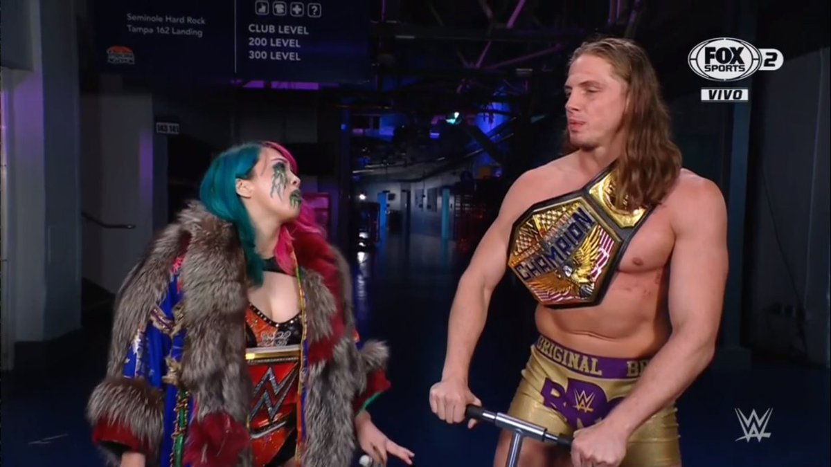 WitWrestling's tweet photo. #WWERaw #WWENXT Apparently even Riddle wasn't ready for @WWEAsuka  #WrestlingCommunity https://t.co/FMwqv3fSaV
