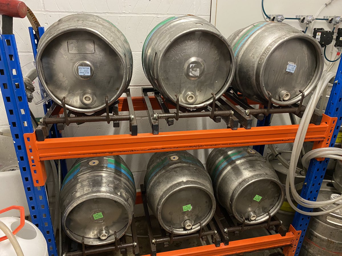 WE HAVE BEER!!! It’s been a while but our first beer delivery this year has arrived and the cellar and stores are pretty full, just a top up order next week and we will be ready for YOU!! #beer #properbeer #notlongnow #openingsoon #publife #villagelife #community @harveysbrewery