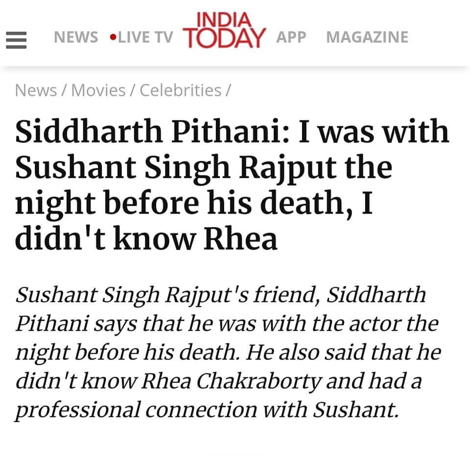 I hope CBI files chargesheet b4 culprits start saying 'We don't know SSR'. Dat's only lie we haven't heard from them! @ips_nupurprasad @arjunrammeghwal @satyaprad1 @narcoticsbureau @CBIHeadquarters @copsview @IPS_Association   
SSRCase An Open Secret