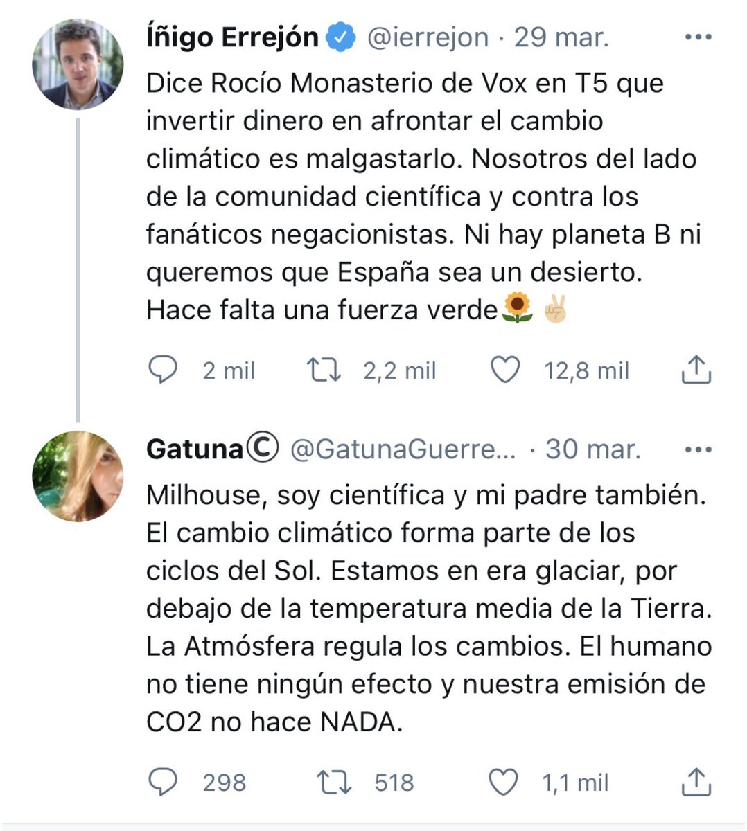 GatunaGuerrera's tweet photo. Mi primer bloqueo podemita, chispas. https://t.co/7PzK9dVKUO
