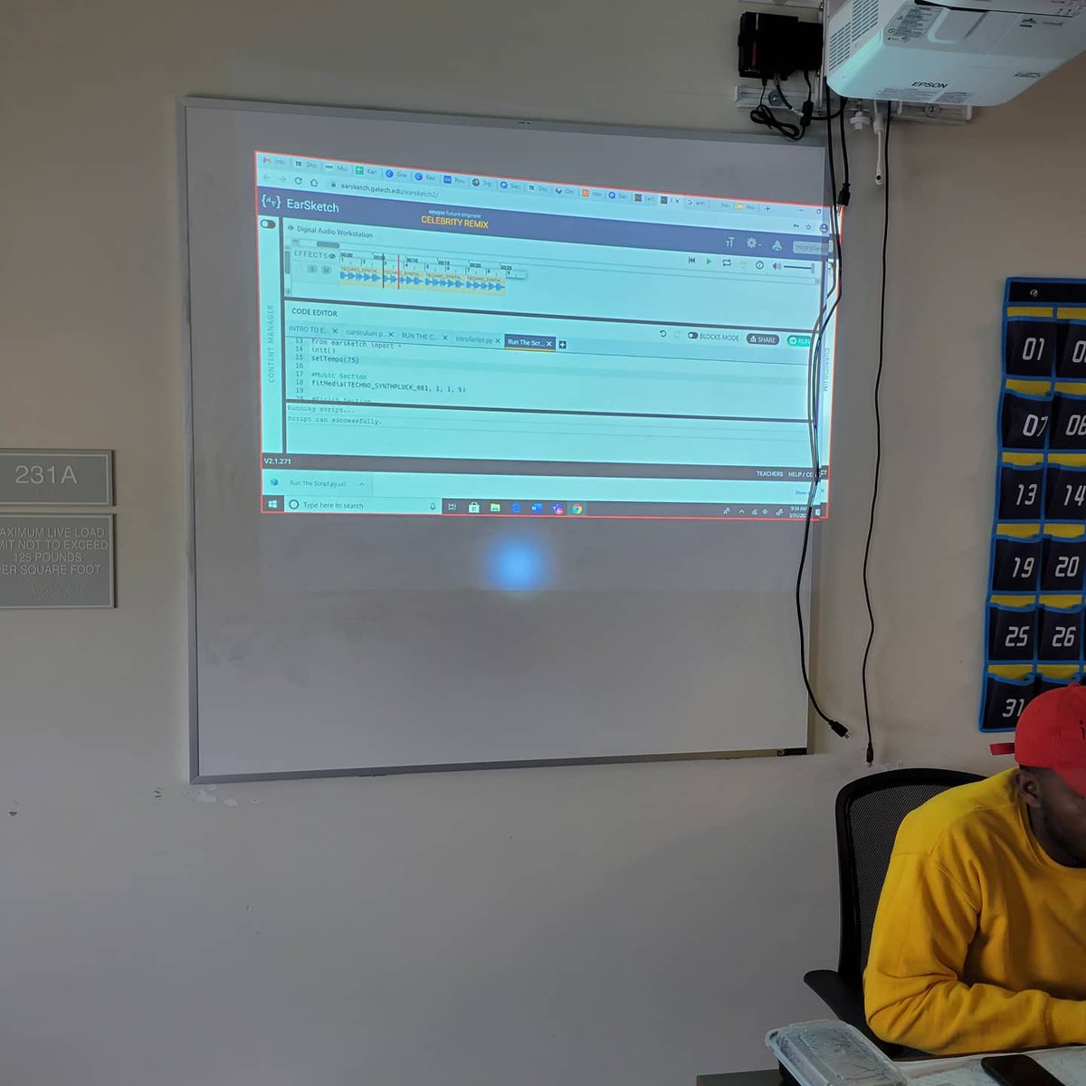 JYLaSalle's tweet photo. Check out what's happening in Digital Audio. Students, in-person &amp; virtual, are learning how to use Earsketch software to produce music through coding! It's a Great Day at Yates - Tell Somebody!!! @JackYatesHigh
#prideexcellenceandtradition #JYPROUD  #schoolofcommunications https://t.co/TBzTCYuWhC
