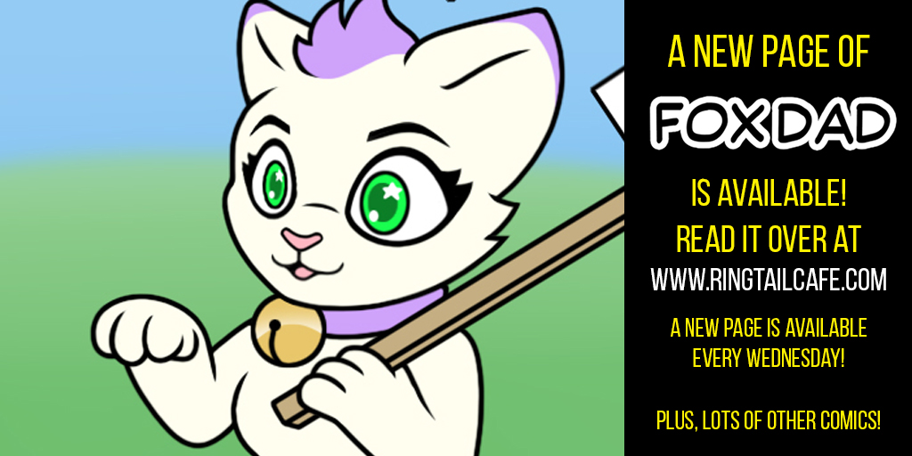 ringtailcafe's tweet photo. Fox Dad Vol 1 is available!
https://t.co/k3KVBEVwt9
#RTC #RingtailCafe #Comic #anthroart #furryart #webcomic #FoxDad #FuzzT0ne #DadPuns https://t.co/rarV7sH8IH
