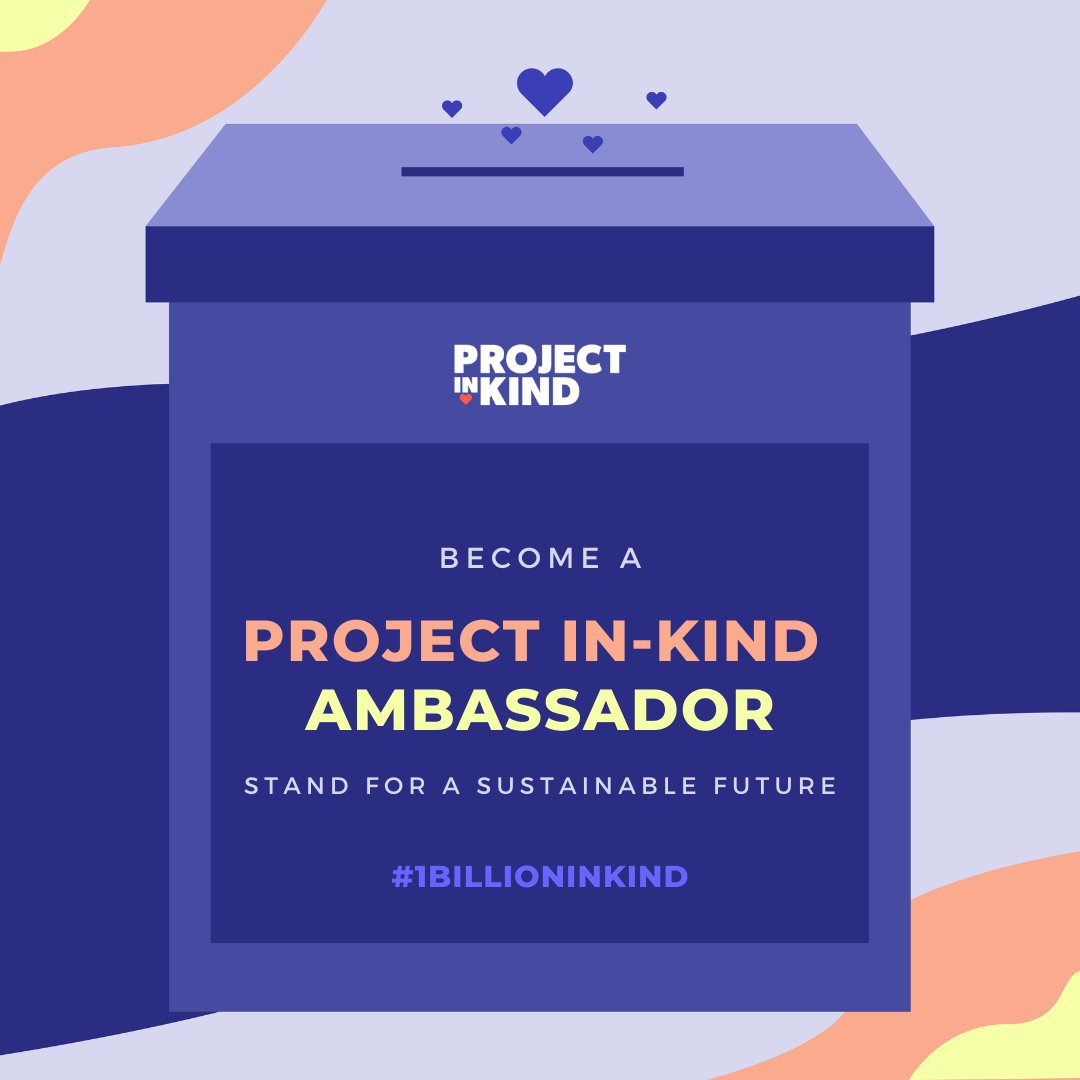 ProjectInKind's tweet photo. Support a sustainable future and become a Project In-Kind Ambassador! ⭐
Find out more at the link in our bio on how you can start making a difference in your world.
#ProjectInKind #ambassador #makeadifference #world #change #changemaker https://t.co/3mfQORfKUh
