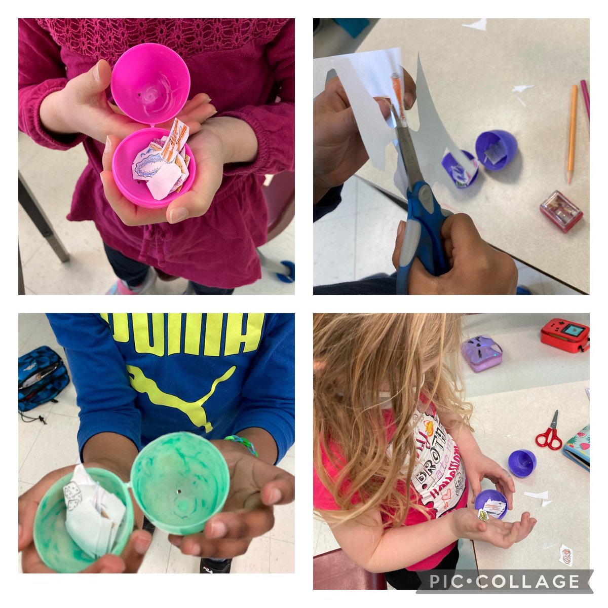 Our “resurrection”EGGS full of HOLY WEEK symbols are coming home today.  Your child is thrilled to show and tell you all about them