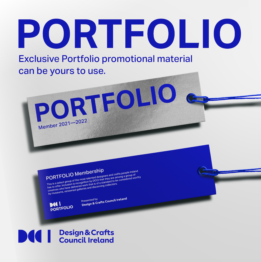 DCCIreland's tweet photo. Apply now for DCCI’s PORTFOLIO programme.

Exclusive PORTFOLIO promotional material can be yours to use, displaying that you are among a group of practitioners creating work of a standard to be considered worthy by museums. 
https://t.co/EVz0CvqhKo
#DCCIPortfolio https://t.co/Gk3scY1VSi