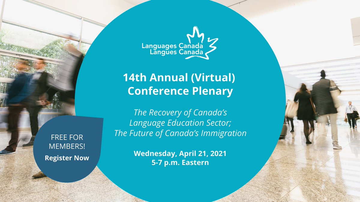 LangCanada's tweet photo. Join us on April 21 for our virtual Annual Conference plenary. Free for members! Register now: https://t.co/Hg8FWGUl81

#LCCONF2021

With thanks to @GuardmeIns, @FPPEDUMedia, @SiteSelections, @halladay and EDMISS. https://t.co/2GJbThwEYt