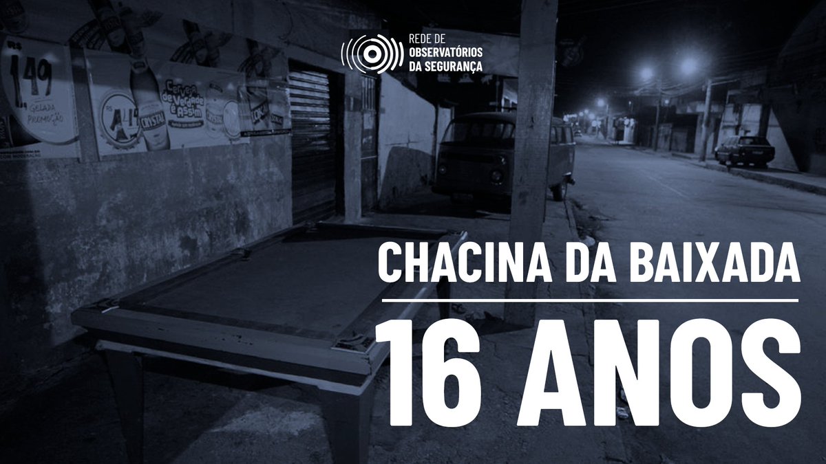 rede_seguranca's tweet photo. No dia 31 de março de 2005, 29 pessoas foram assassinadas na Baixada Fluminense por PMs à paisana, após insatisfação com o comando do 15° batalhão da PM, em Duque de Caxias, que vinha combatendo desvios de conduta e práticas de corrupção (+) https://t.co/z8o67JOr1c