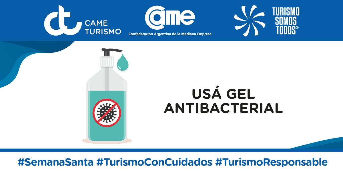 CAMEturismo's tweet photo. Desde @CAMEturismo recordamos las recomendaciones sanitarias para poder tener un turismo cuidado y responsable. ¡En esta Semana Santa, cuidémonos entre todos! https://t.co/Tsd0z691NZ