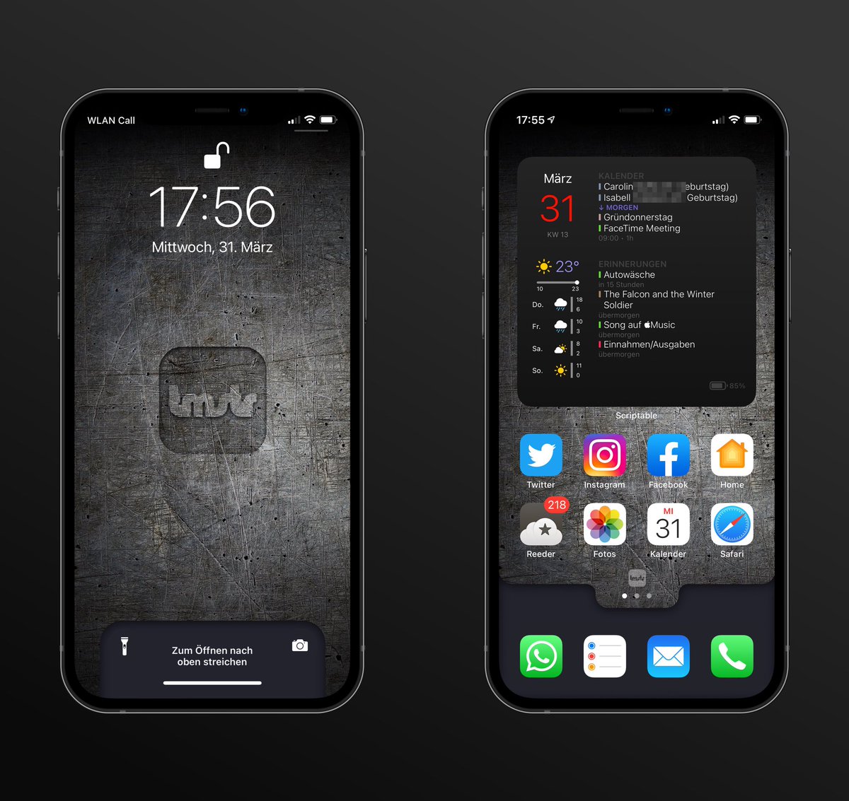 tmstr79's tweet photo. Ich hab mir mal wieder ein neues #Widget für #Kalender #Erinnerungen und #Wetter gebastelt.
#iPhone12Pro #Lockscreen #Homescreen #Wallpaper #wallpaperwednesday #tmstr https://t.co/DfCR72j6l7