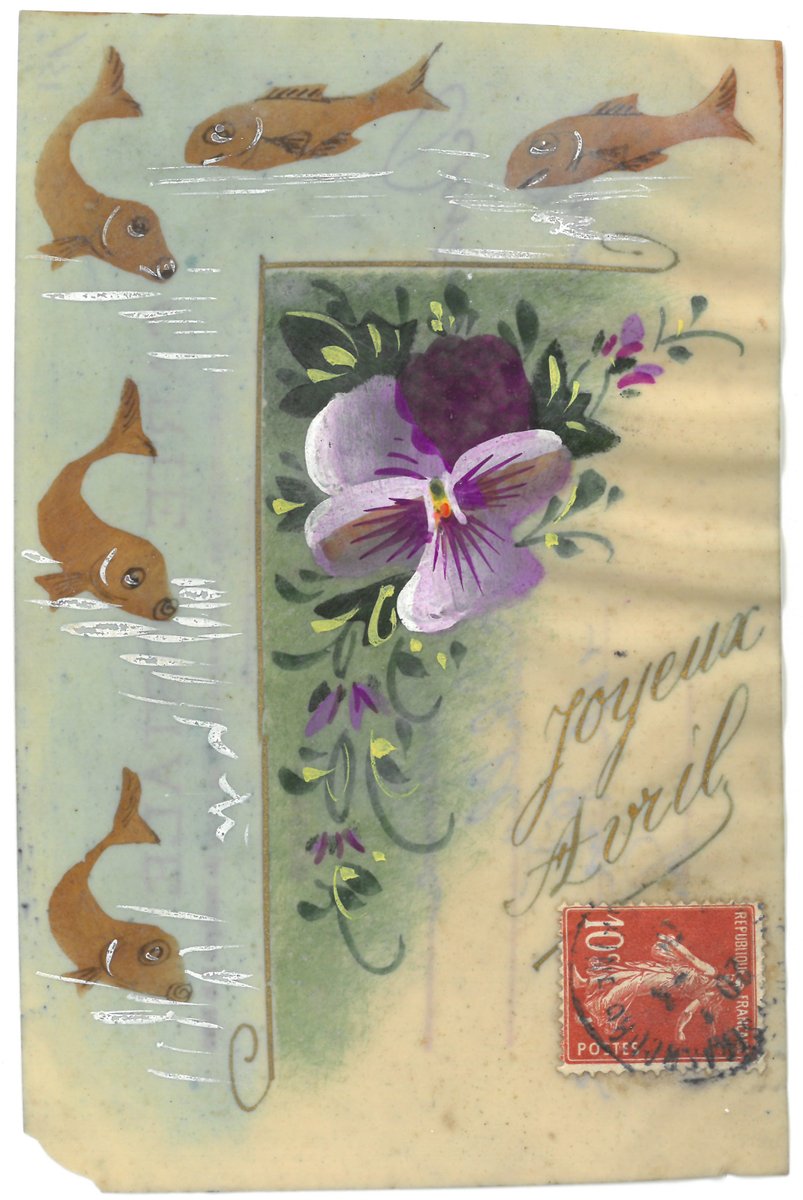 bibforney's tweet photo. On ne savait pas trop quelle blague proposer en ces temps incertains😅. Du coup pour fêter le 1er avril on a opté pour des cartes postales ou de vœux célébrant cette journée issues des collections de votre bibliothèque préférée😉!
#poissondavril #aprilfood #onlajouesécurisé https://t.co/wxmBoiwQuA