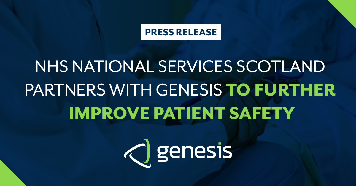 Genesis_AHC's tweet photo. PRESS RELEASE: @NHSNSS will be implementing Genesis’ #clinicaltraceability solution in hundreds of hospitals across Scotland to better manage supplies, enhance efficiency, reduce costs, and further improve patient safety. https://t.co/JblEmPMAfL https://t.co/ojWPRsJp3O