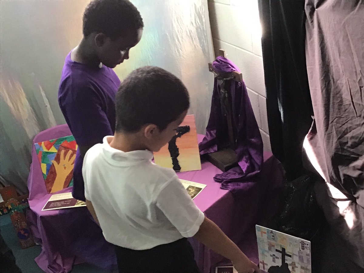 HolyFamilyL8_3L's tweet photo. We felt so peaceful and calm when visiting our prayer space today. We looked at the Stations of the Cross and reflected upon each one and how it impacts upon our lives @PrayerInSchools #Prayer #MissionStatement #TogetherWithJesus https://t.co/UmU1f9D7Pt