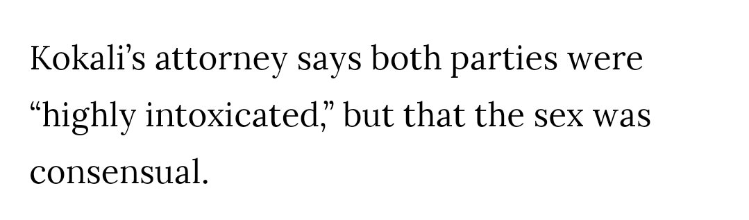 YOU CANNOT BE HIGHLY INTOXICATED AND CONSENT TO SEX