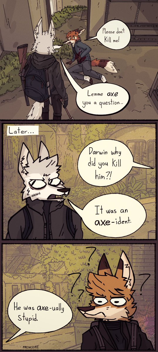 FreneticWolf's tweet photo. I hate myself for making these horrible puns https://t.co/PWcGrY6R2z