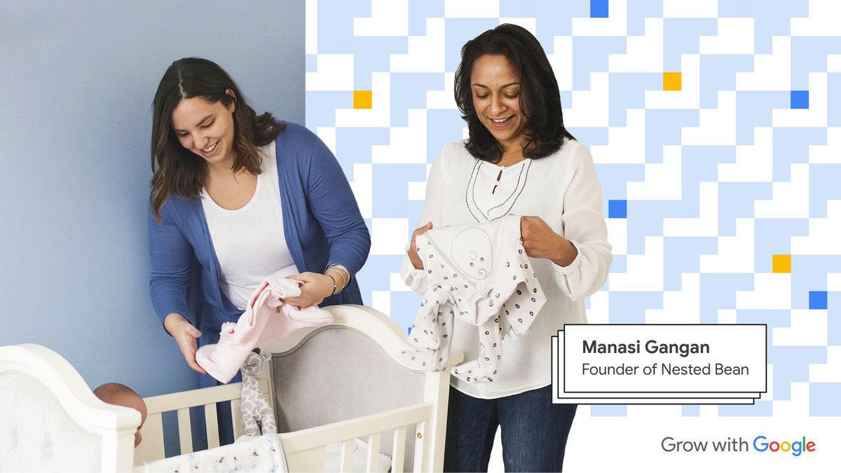 GoogleSmallBiz's tweet image. 💤 One mom's intuitive idea has helped over 200,000 families get a better night's sleep 💤 Discover how Manasi Gangan of @NestedBean creates products to help babies sleep and families prosper → goo.gle/2W5TWJ7 #GrowWithGoogle #WomensHistoryMonth
