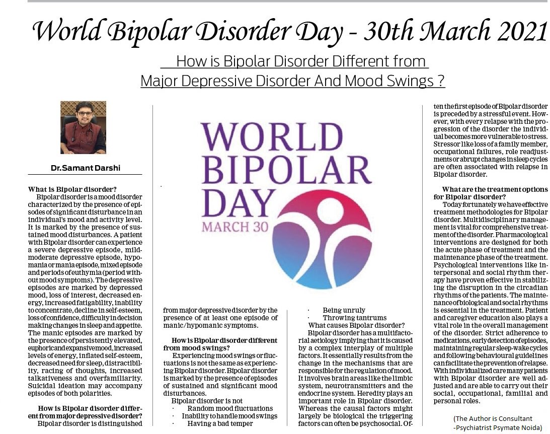 #WorldBipolarDay2021 #Psymate